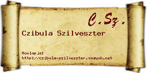 Czibula Szilveszter névjegykártya
